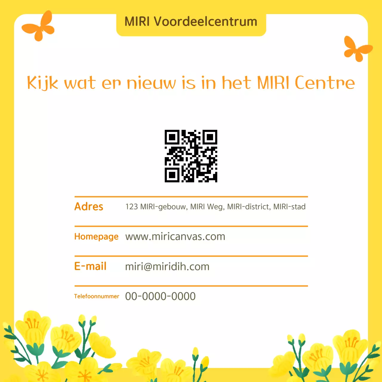 Geel Eenvoudig Public Service Bulletin