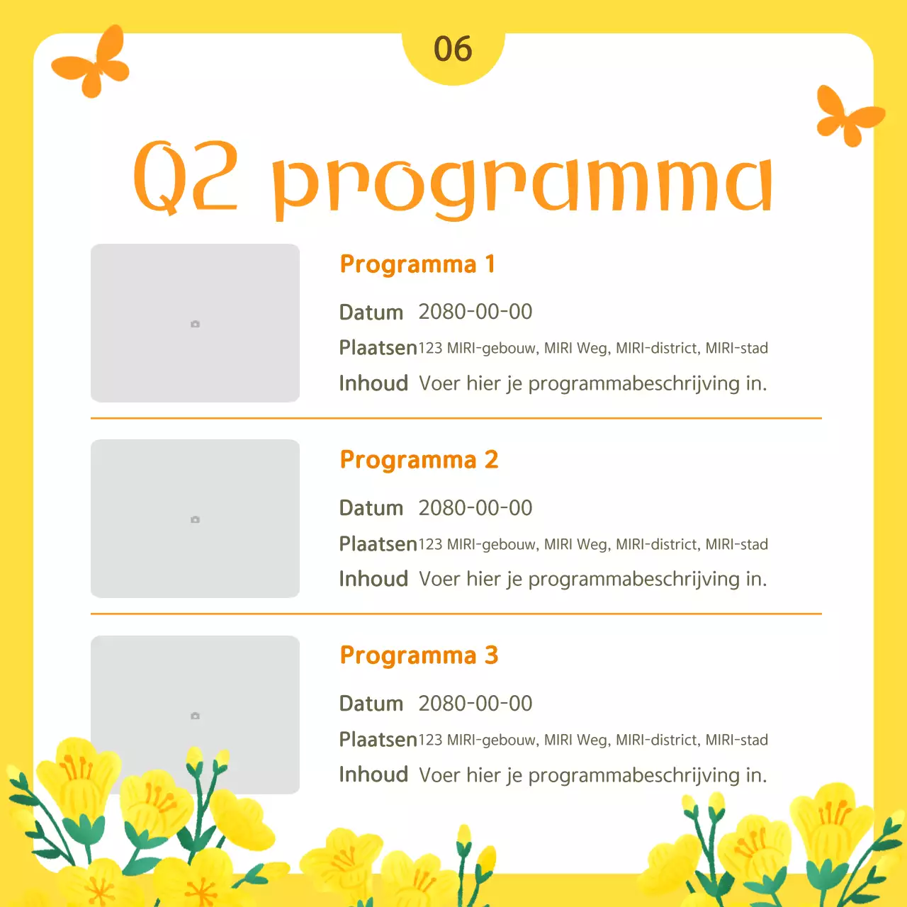 Geel Eenvoudig Public Service Bulletin