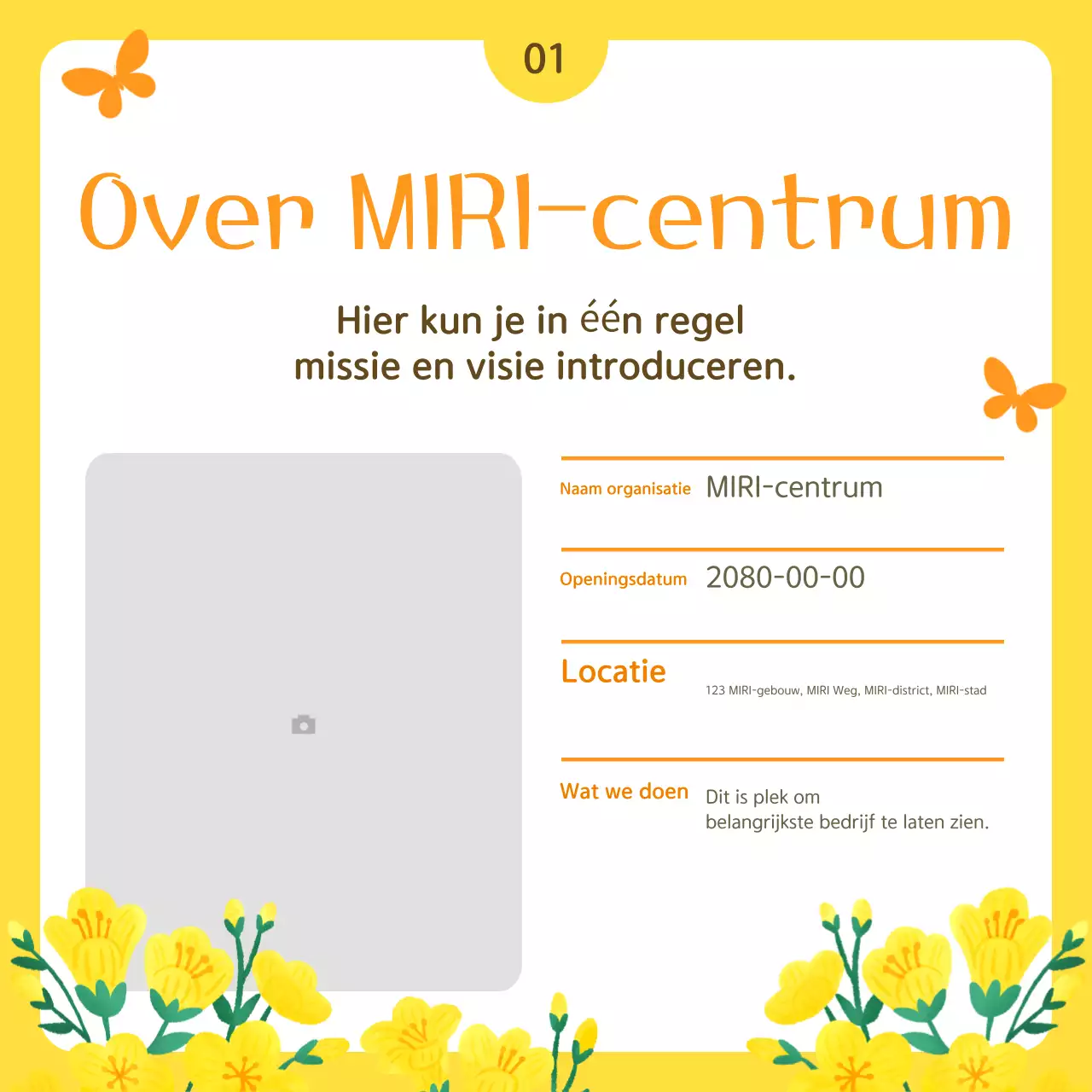 Geel Eenvoudig Public Service Bulletin