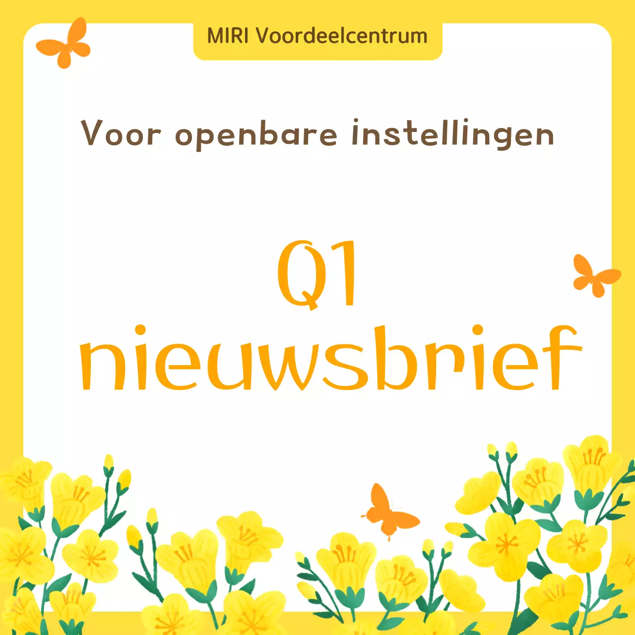 Geel Eenvoudig Public Service Bulletin