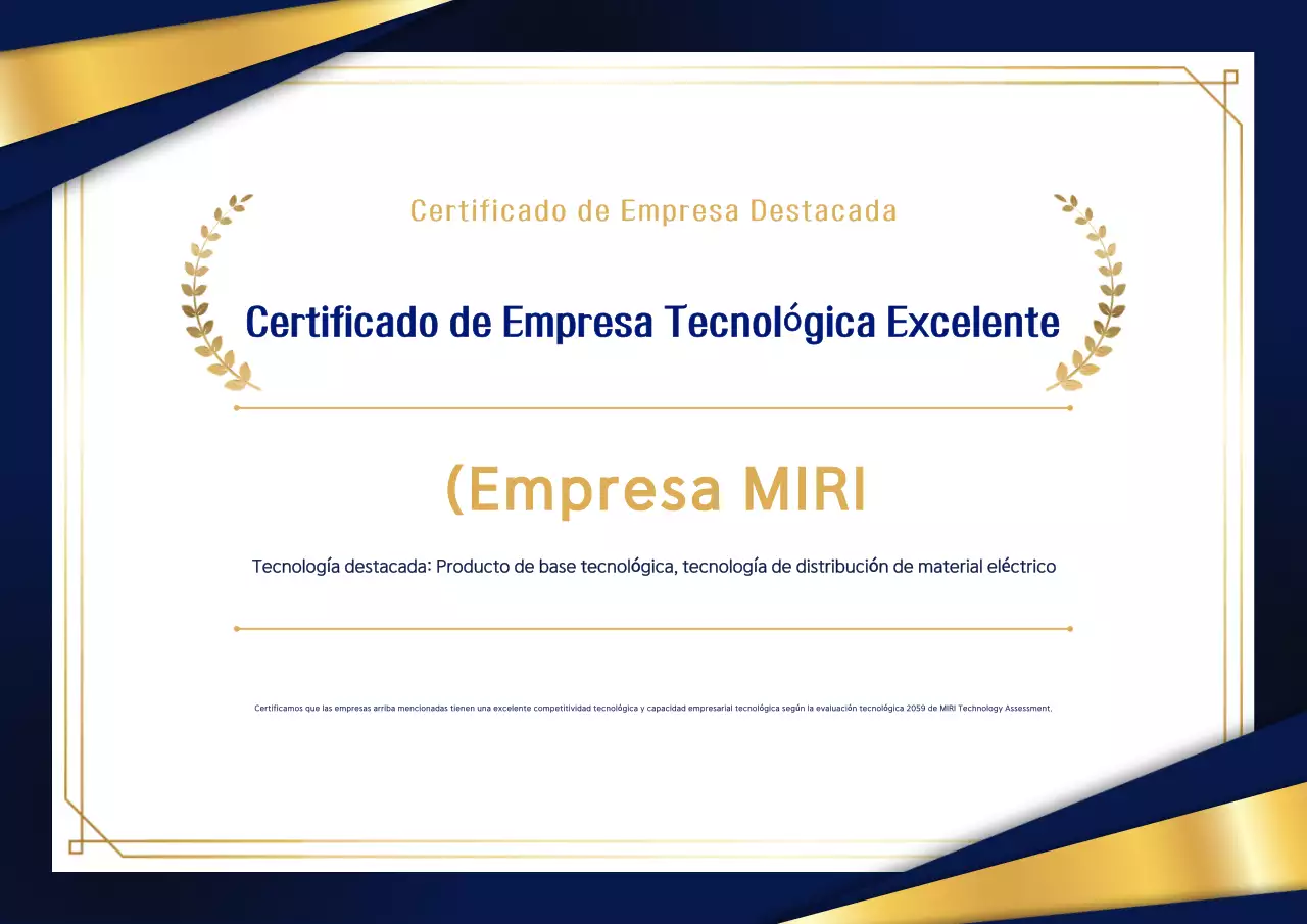 Placa clásica azul para certificado