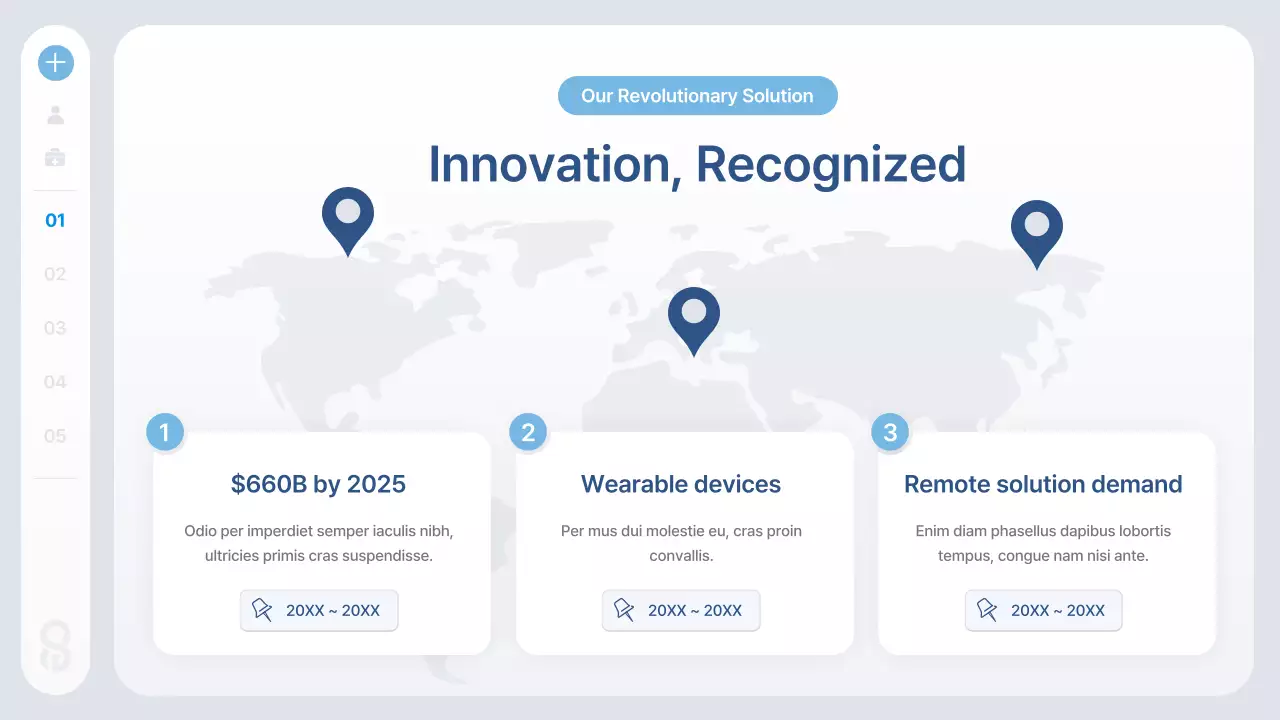 Blue Modern Health Tech Information Presentation