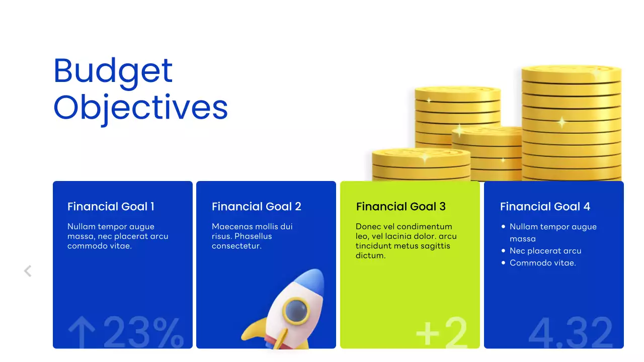 Blue Modern Finance Budget Planner Presentation