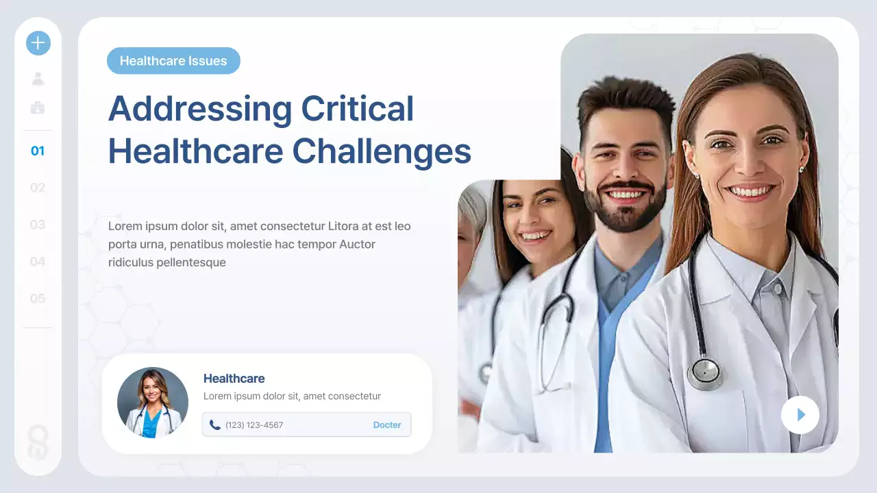 Blue Modern Health Tech Information Presentation