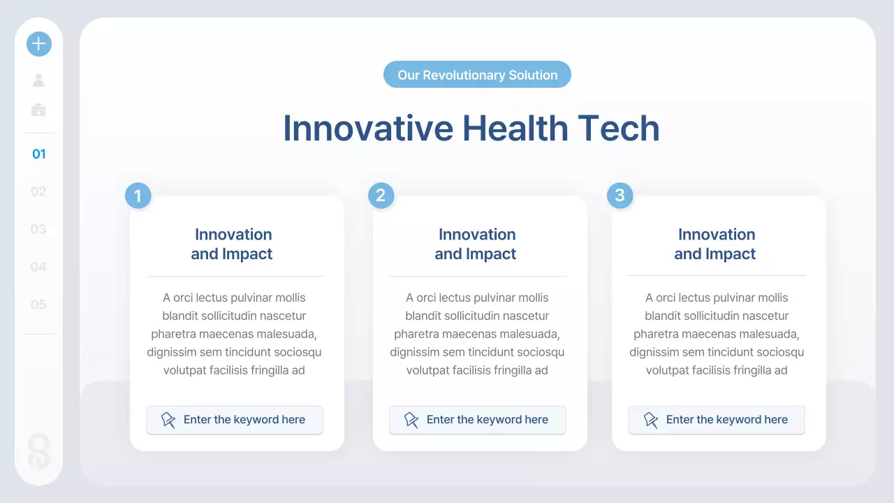 Blue Modern Health Tech Information Presentation