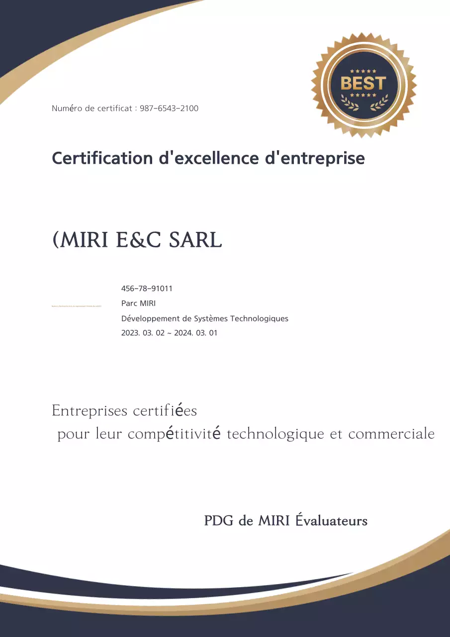 Liste certifiée Navy Clean