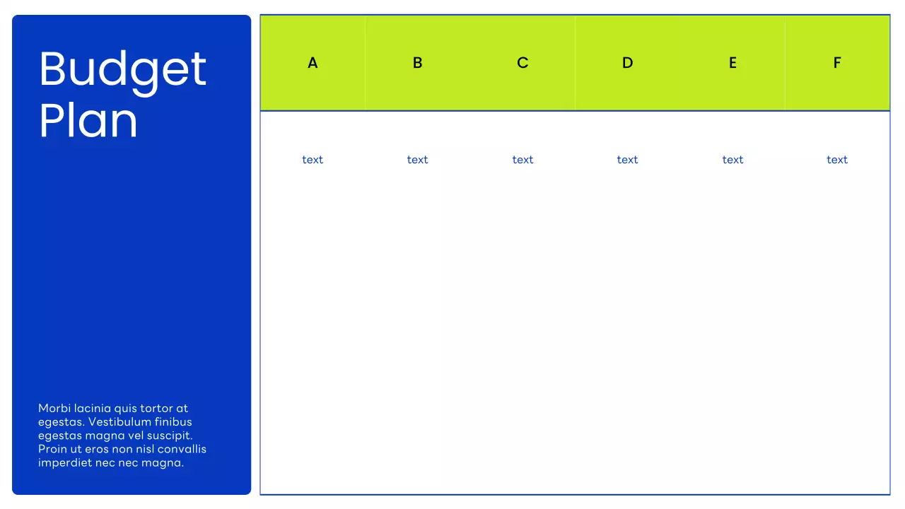 Blue Modern Finance Budget Planner Presentation
