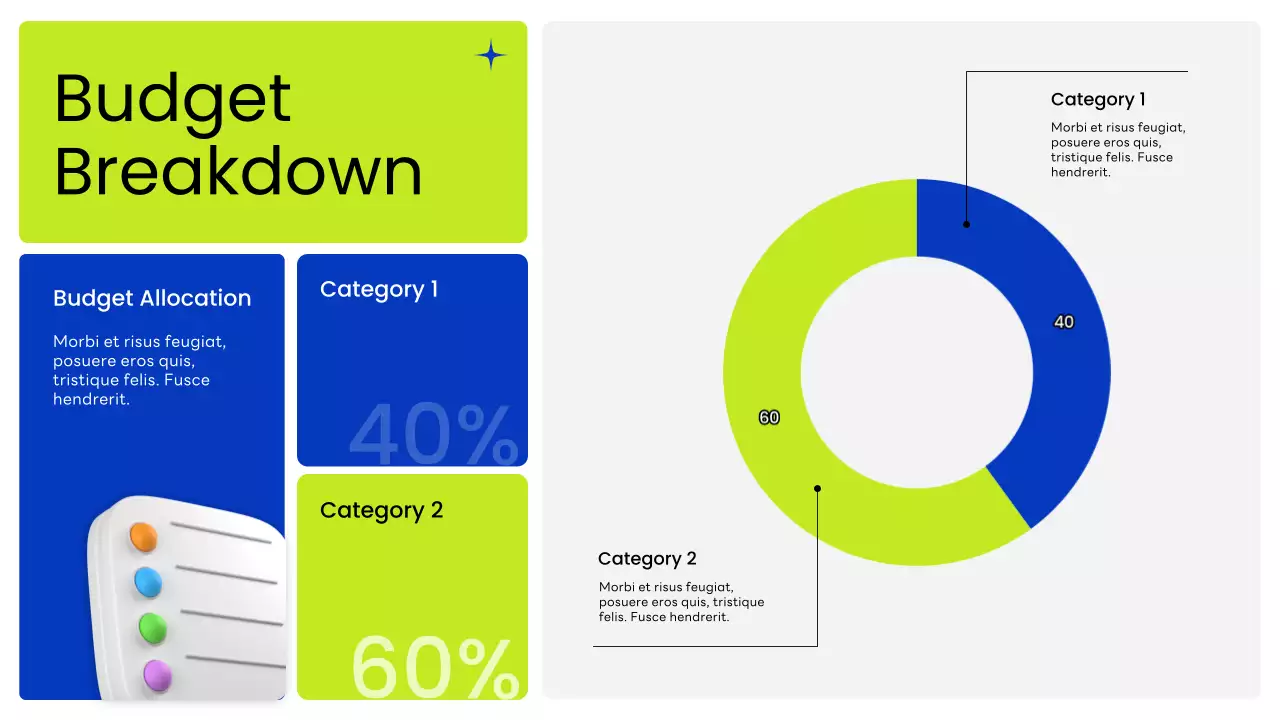 Blue Modern Finance Budget Planner Presentation
