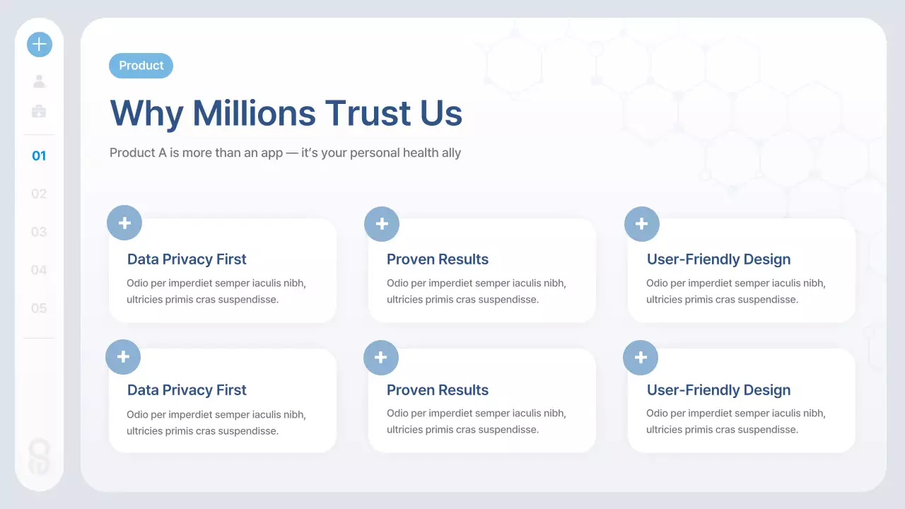 Blue Modern Health Tech Information Presentation