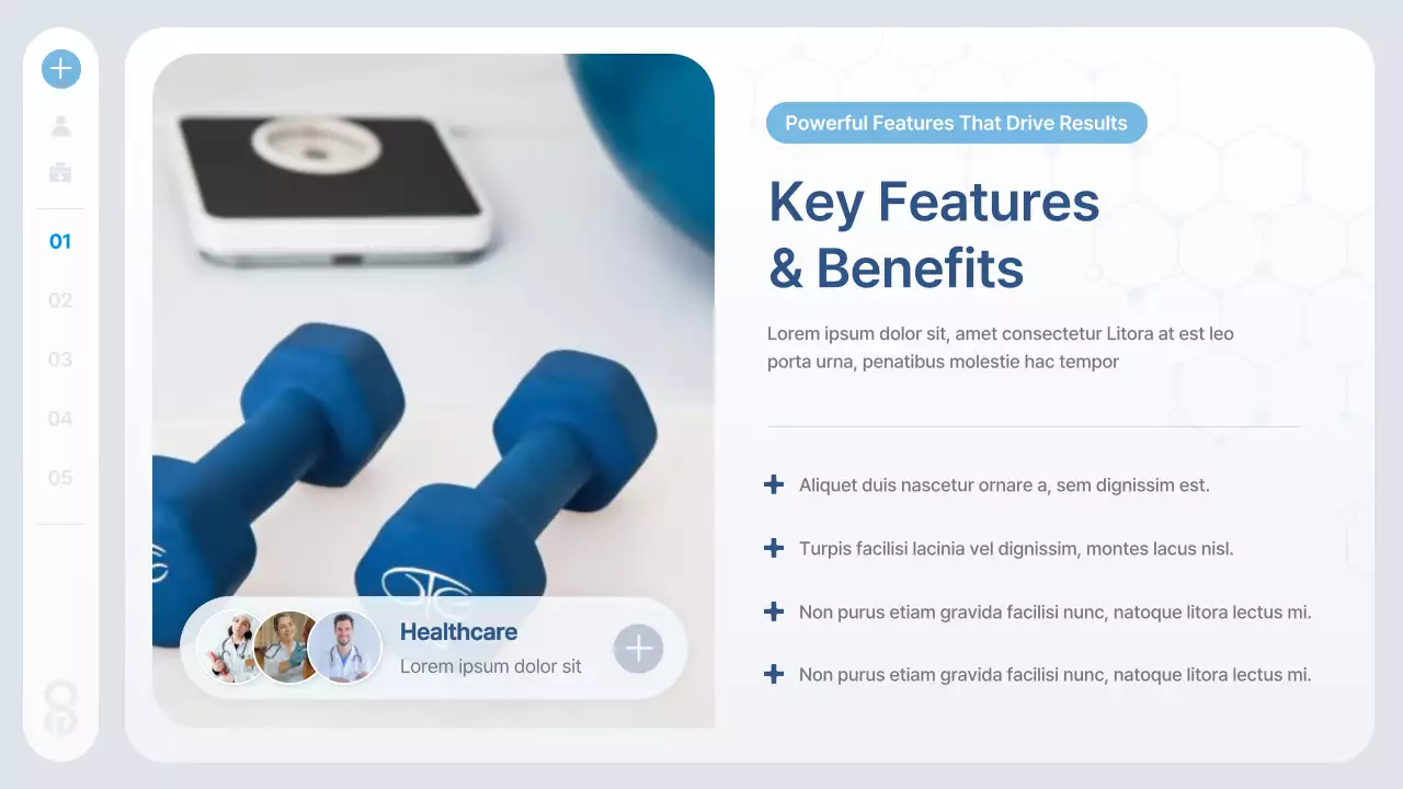 Blue Modern Health Tech Information Presentation