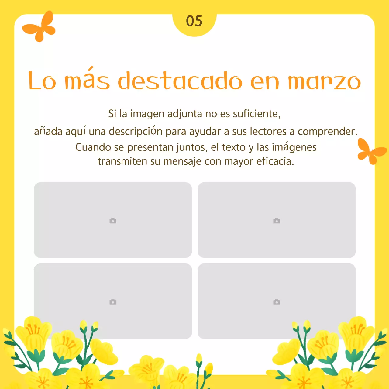 Boletín simple amarillo de servicio público
