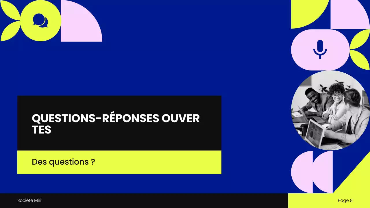 Présentation de la réunion publique sur les géométries bleues
