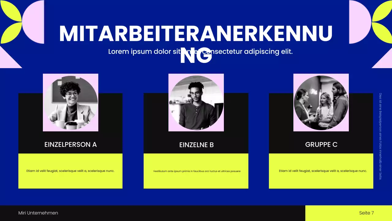 Blue Geometric Townhall Meeting Präsentation