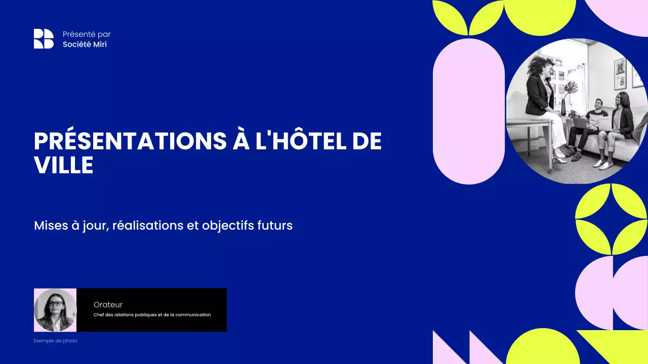 Présentation de la réunion publique sur les géométries bleues