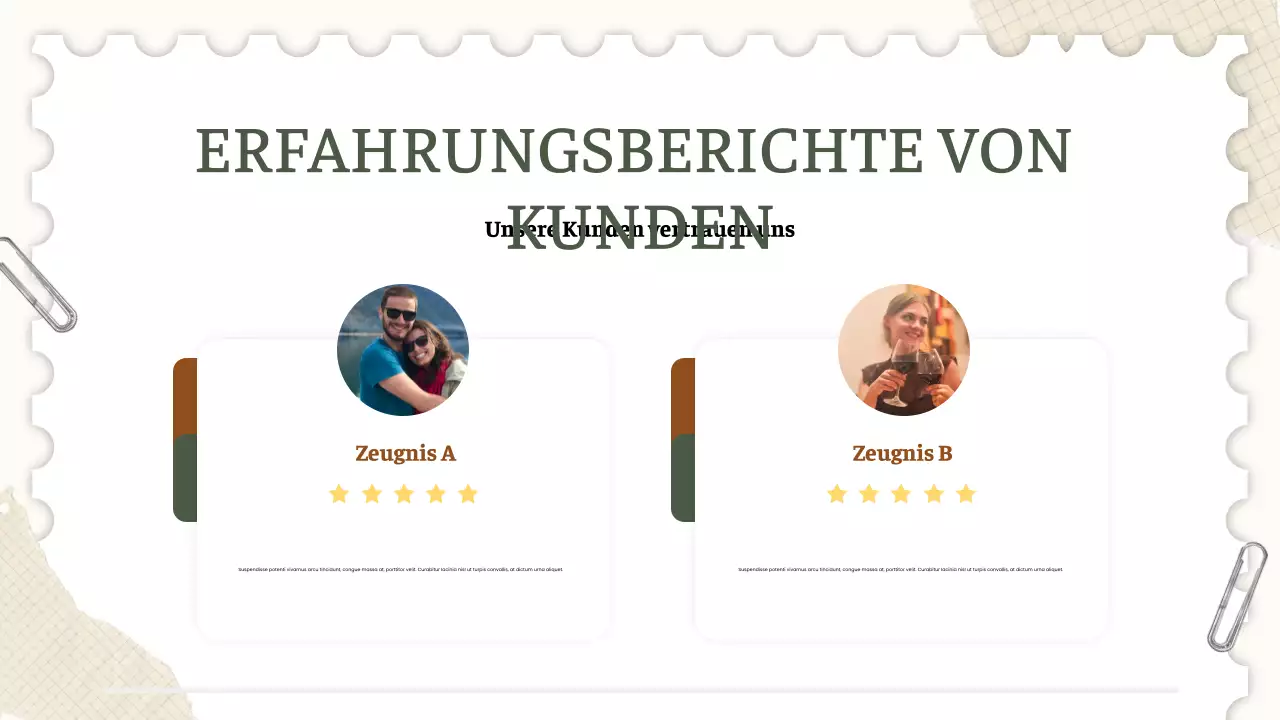 grünes rustikales Reiseangebot