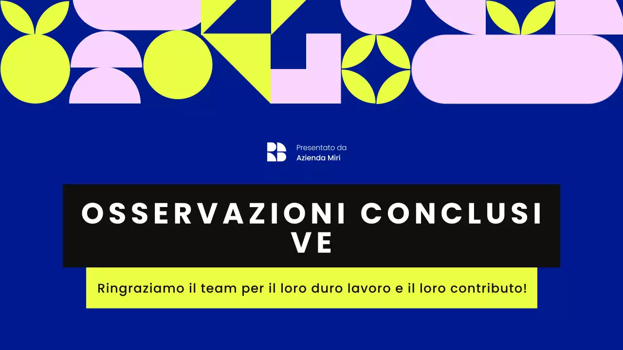 Presentazione dell'incontro Townhall Geometrico Blu