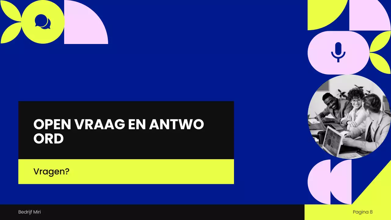 Presentatie bijeenkomst blauwe geometrie