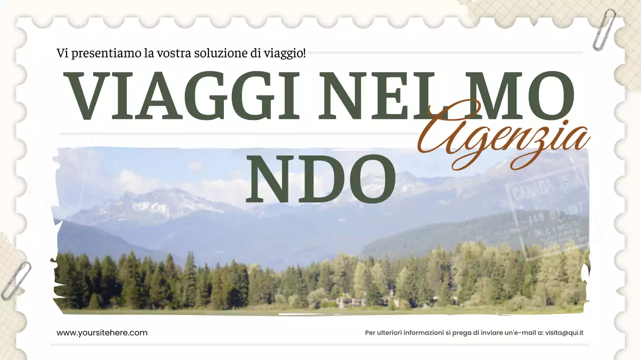 promozione viaggio verde rustico