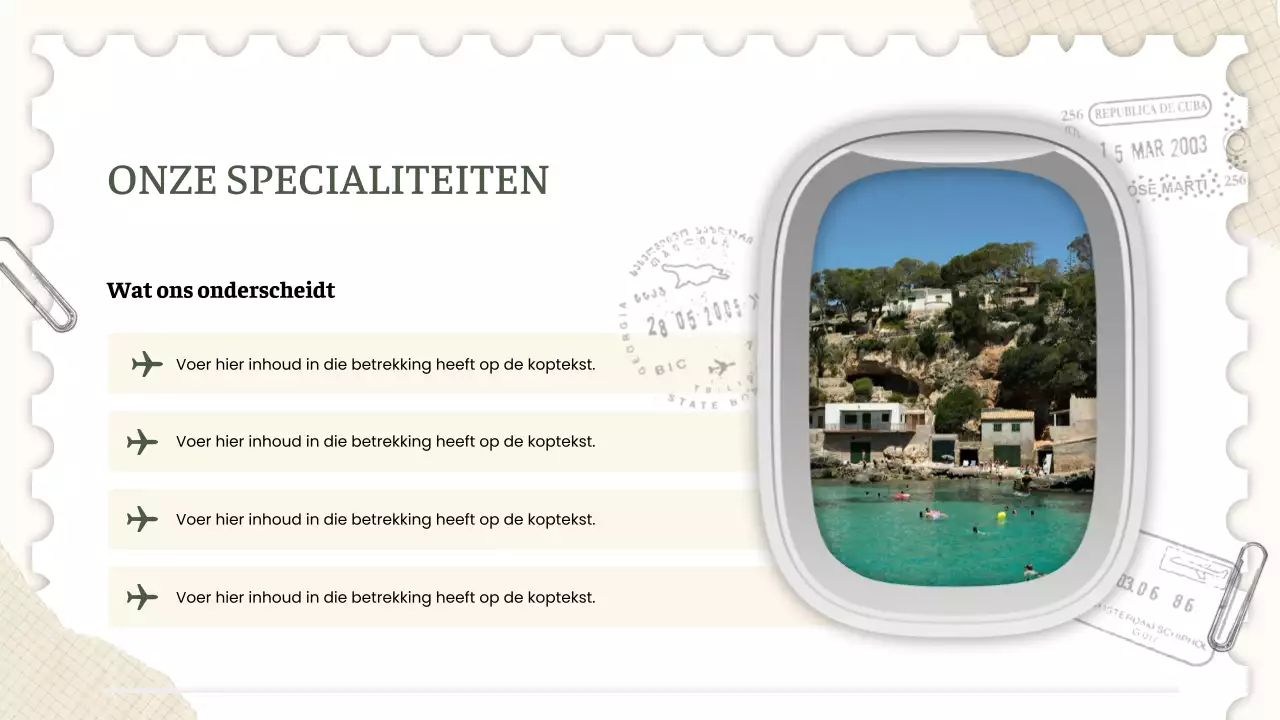 groene rustieke reis promotie