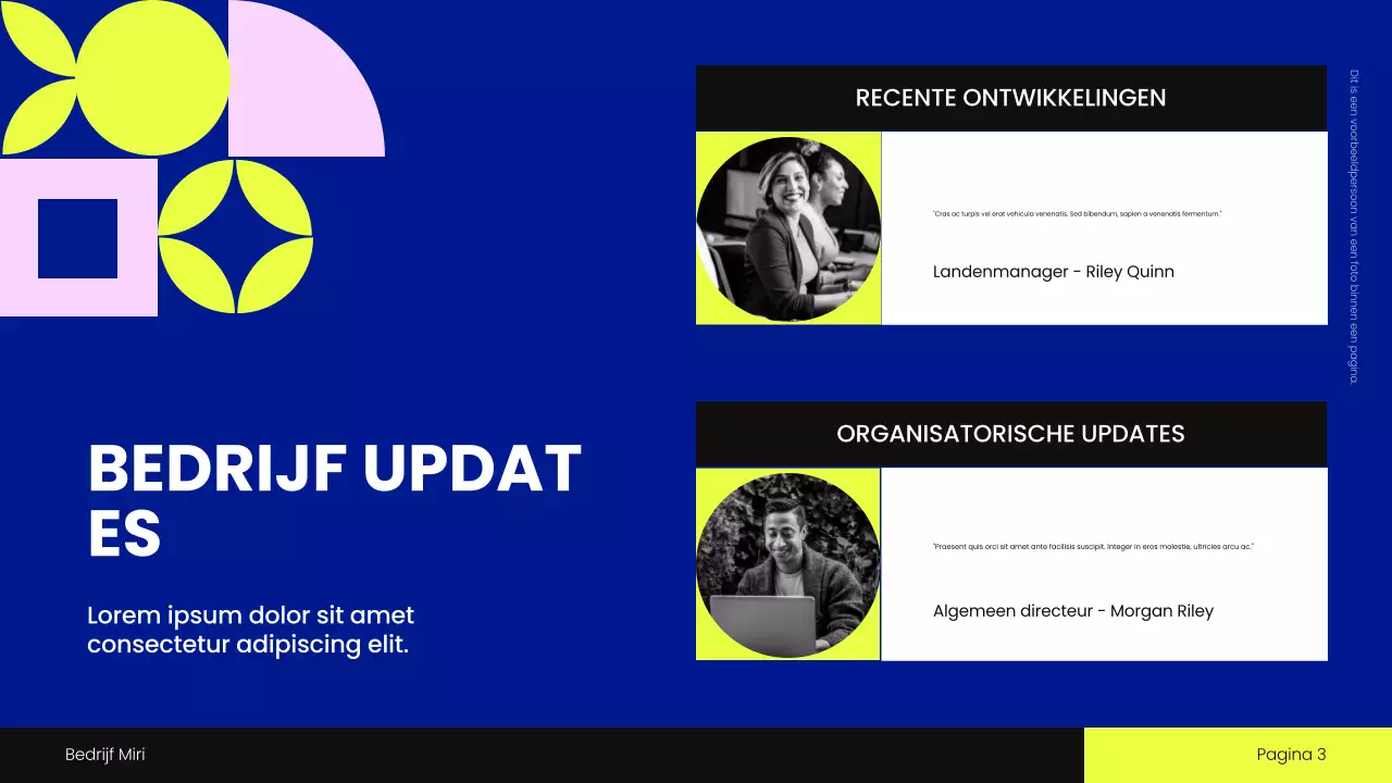 Presentatie bijeenkomst blauwe geometrie