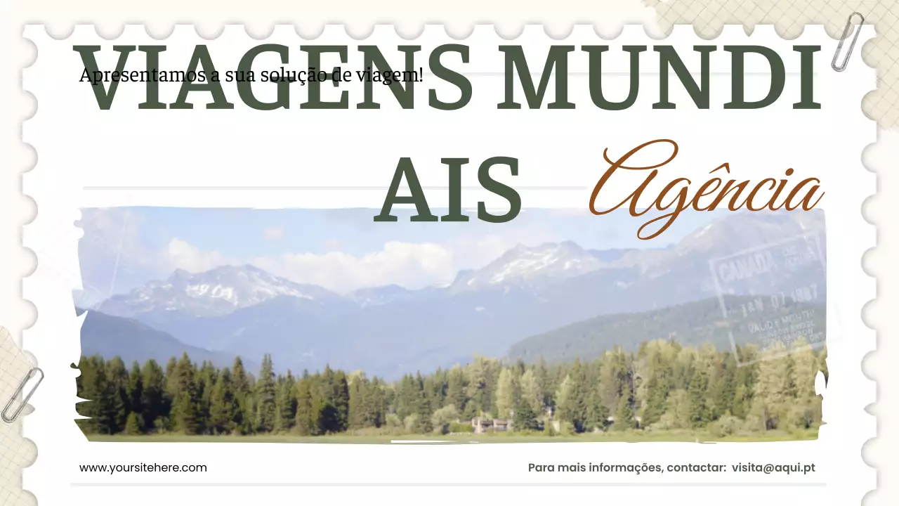 promoção de viagens green rustic