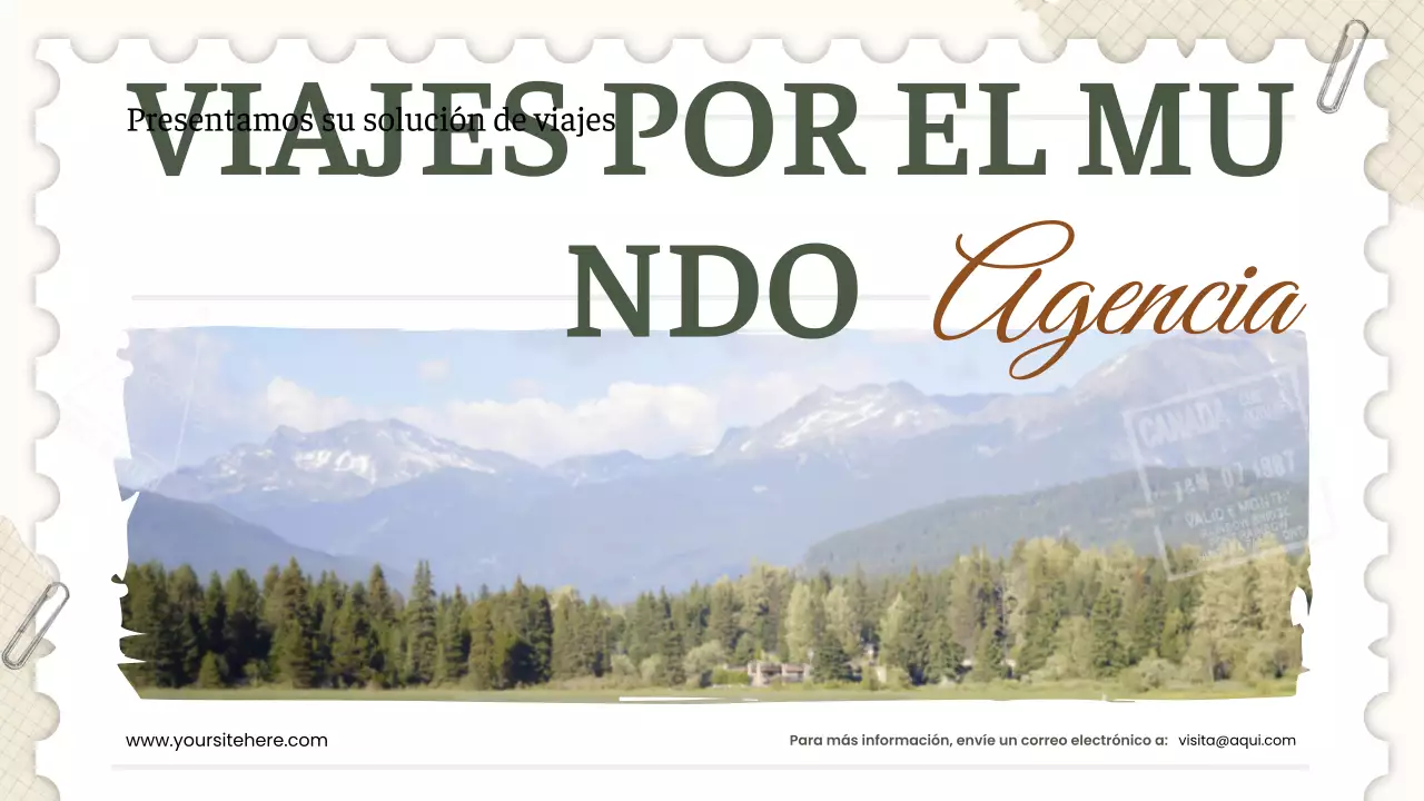 promoción de viajes green rustic