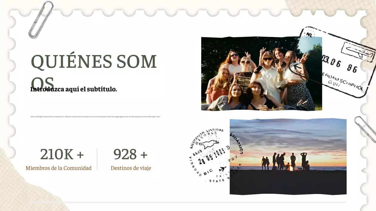 promoción de viajes green rustic