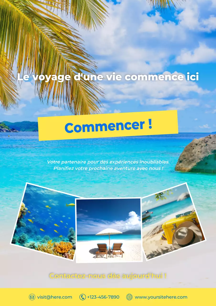promotion des voyages en mer moderne et bleue