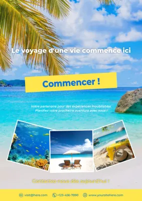 promotion des voyages en mer moderne et bleue