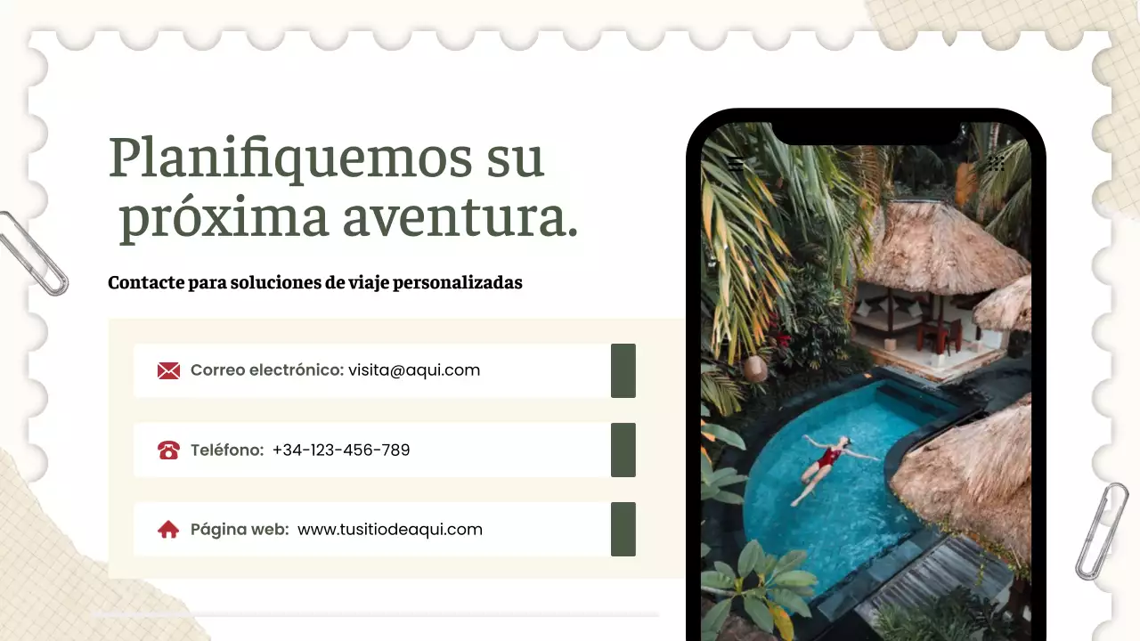 promoción de viajes green rustic