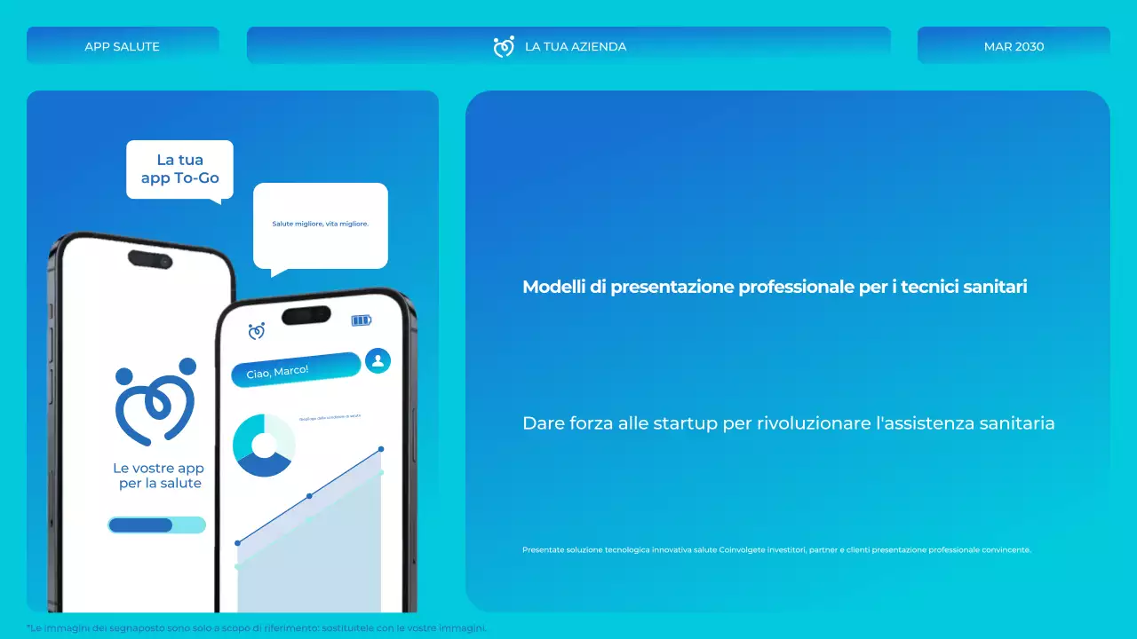 Blu Bianco Moderna Presentazione delle tecnologie sanitarie