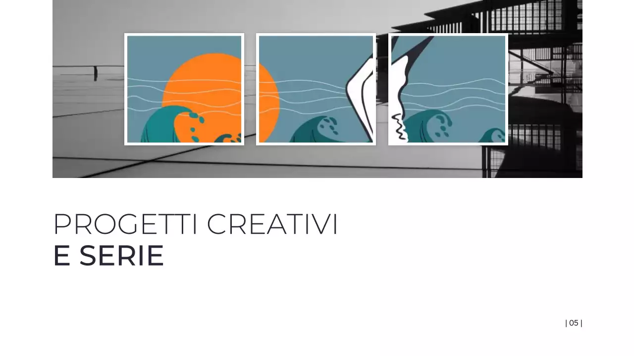 presentazione di arte minimale nera