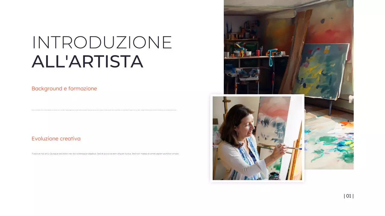 presentazione di arte minimale nera