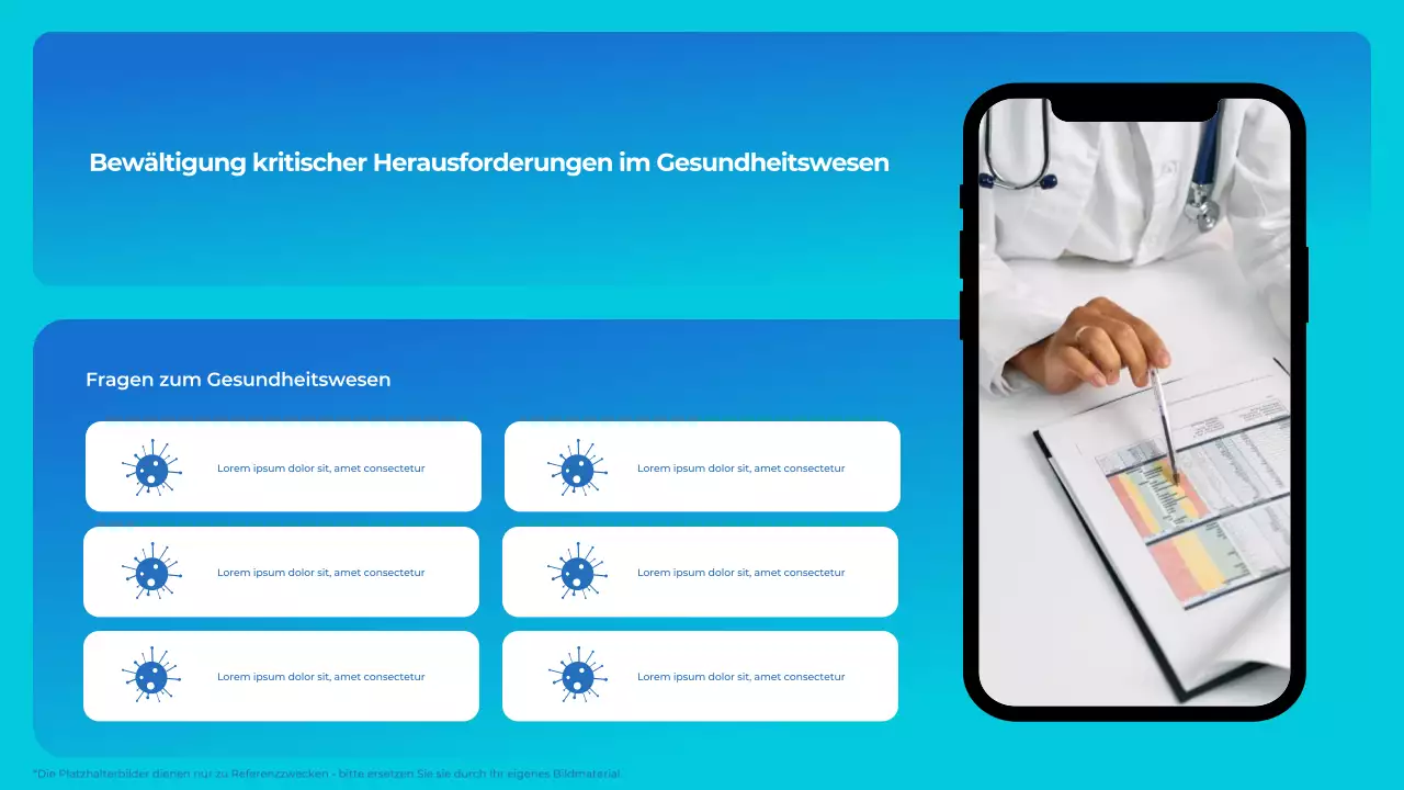 Blue White Modern Health Tech Einführung Präsentation