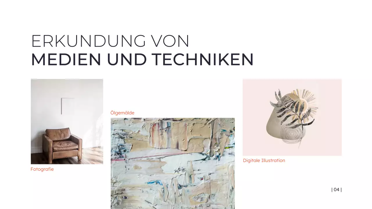 schwarz minimal kunst präsentation