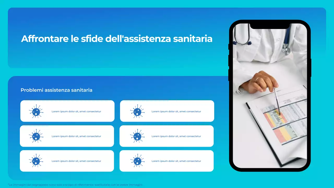 Blu Bianco Moderna Presentazione delle tecnologie sanitarie