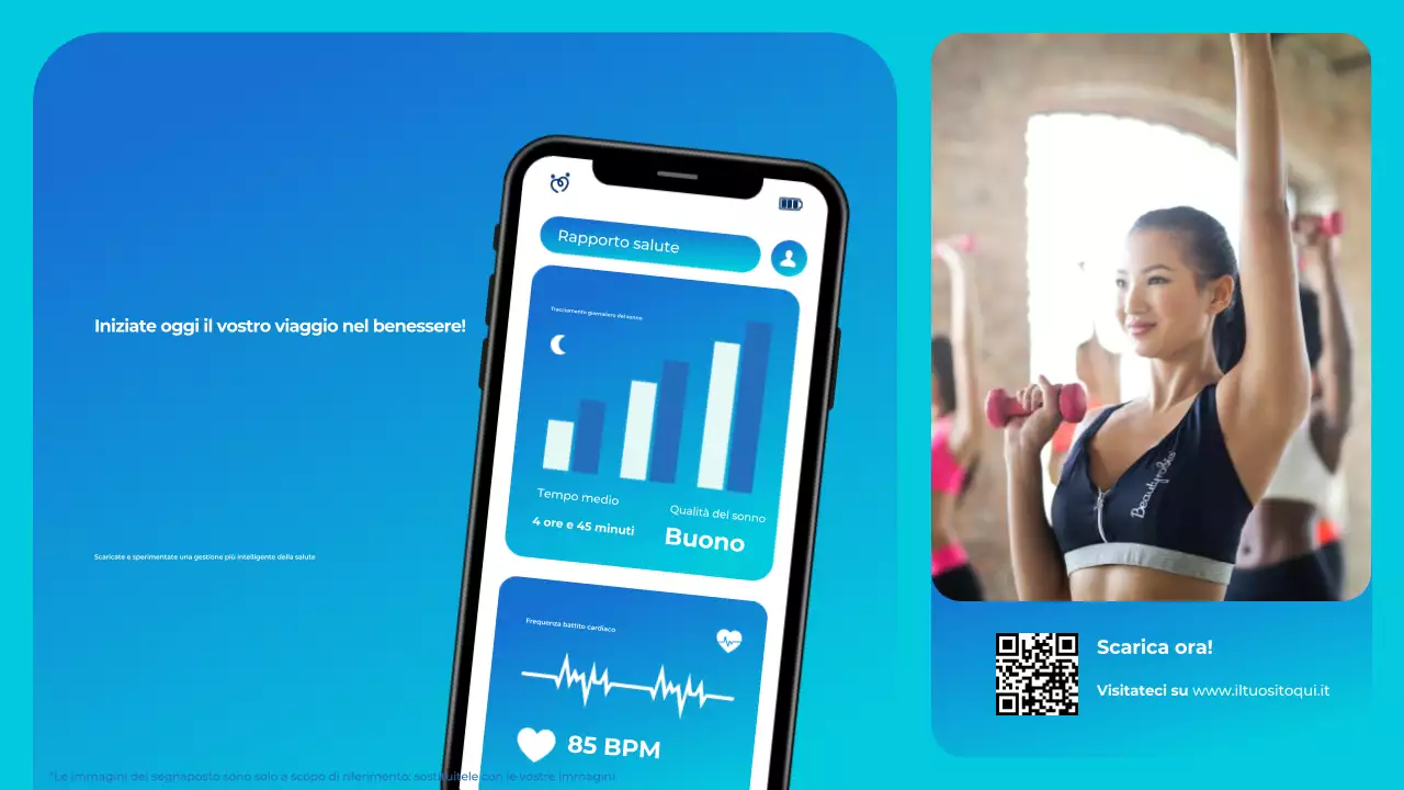 Blu Bianco Moderna Presentazione delle tecnologie sanitarie