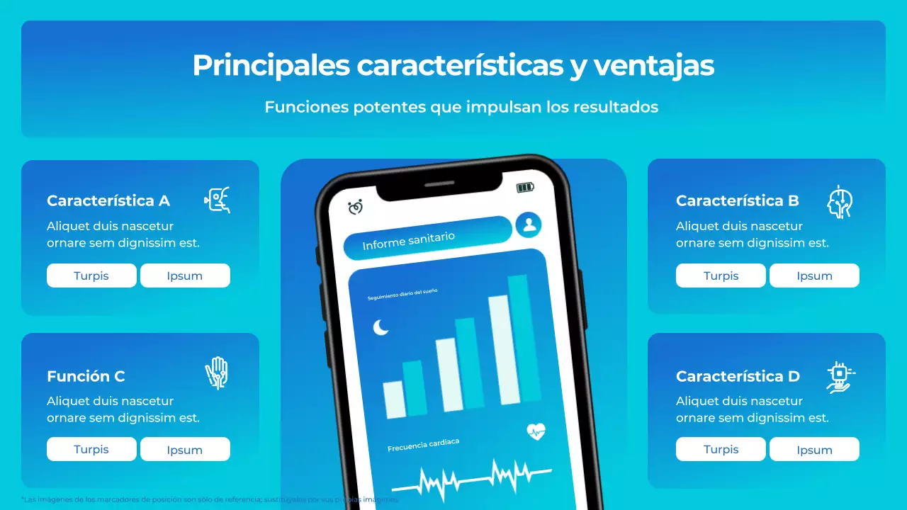 Presentación de Blue White Modern Health Tech