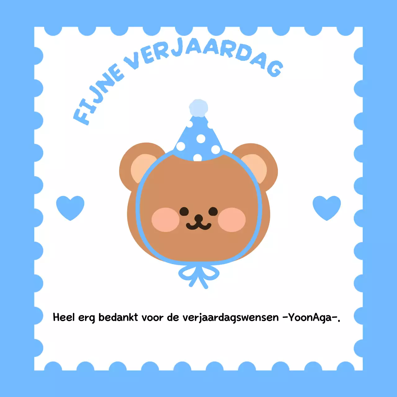 Verjaardagswensen met een schattige teddybeerillustratie