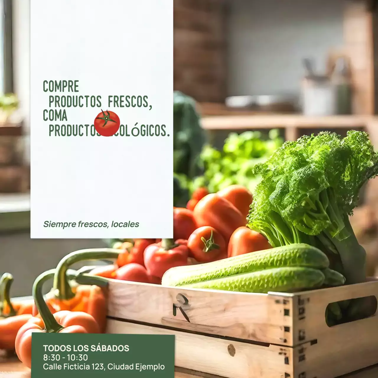 naranja moderna promoción ecológica