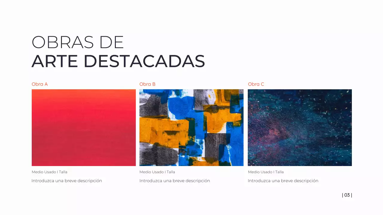 presentación de arte minimalista negro