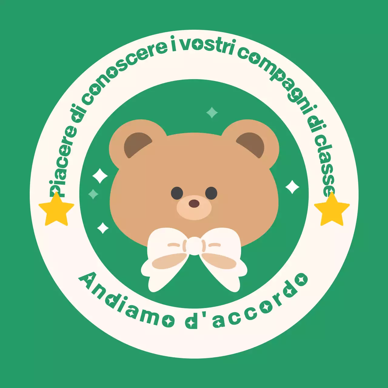 Personaggi adesivi con simpatiche illustrazioni di animali