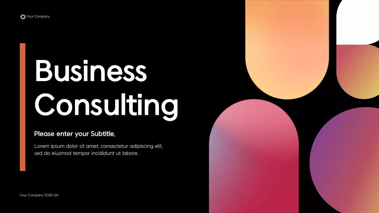 Black Modern Geometric Business Consulting Presentation