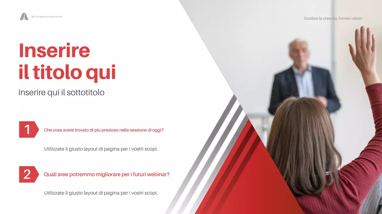 annuncio webinar professionale rosso