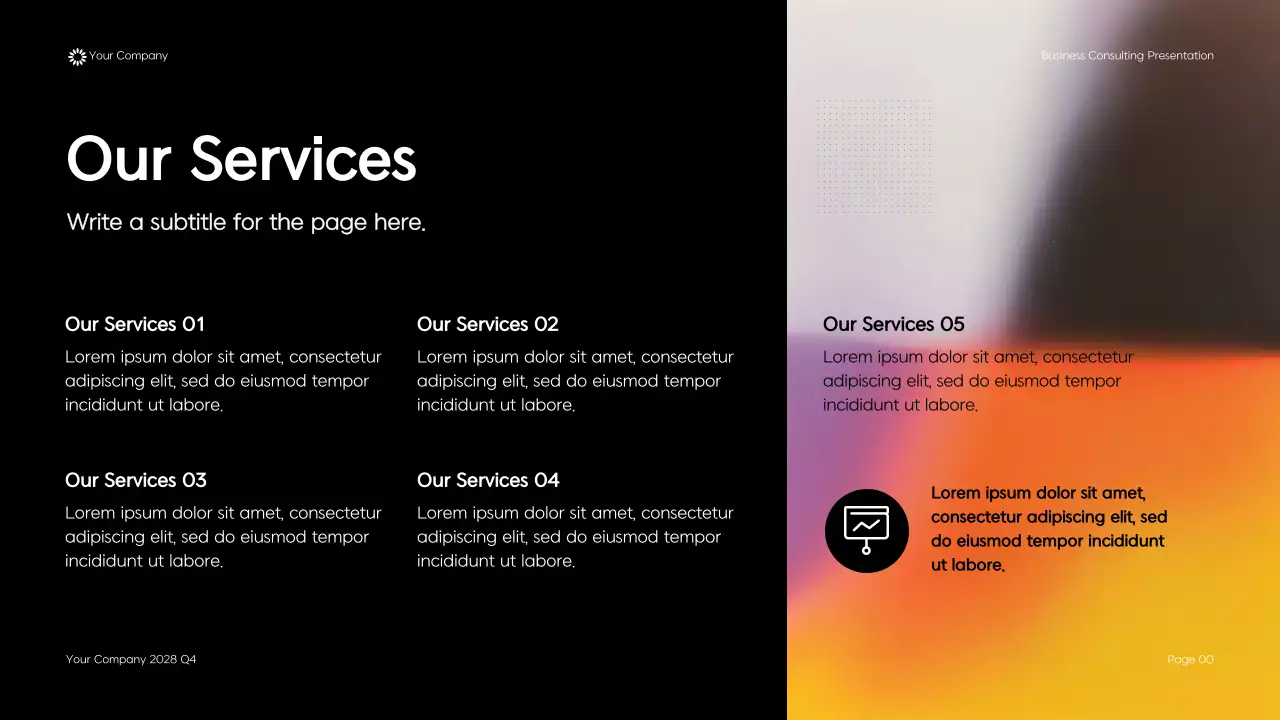 Black Modern Geometric Business Consulting Presentation