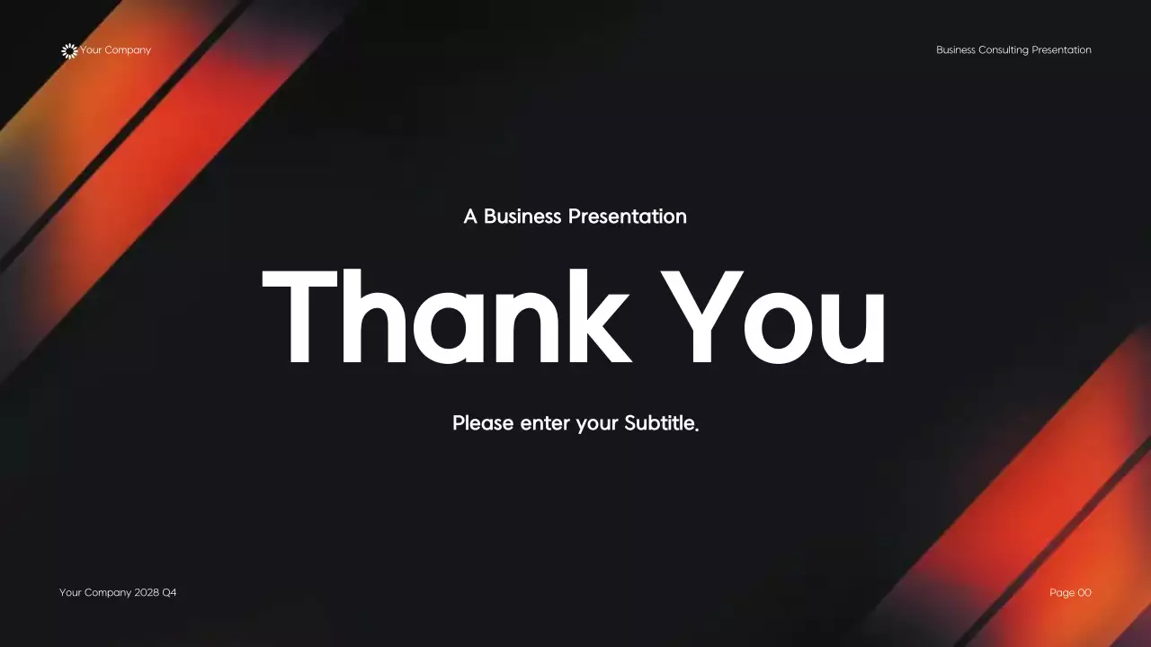 Black Modern Geometric Business Consulting Presentation