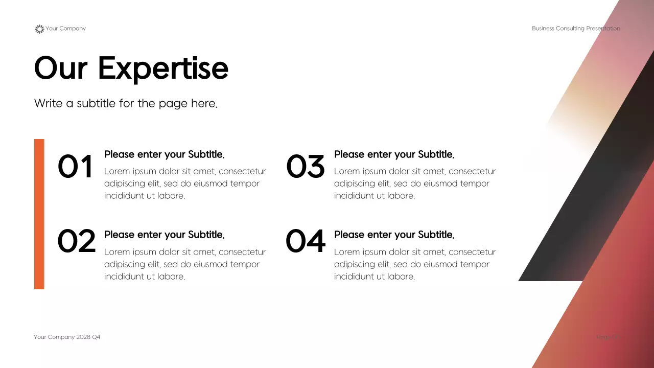 Black Modern Geometric Business Consulting Presentation