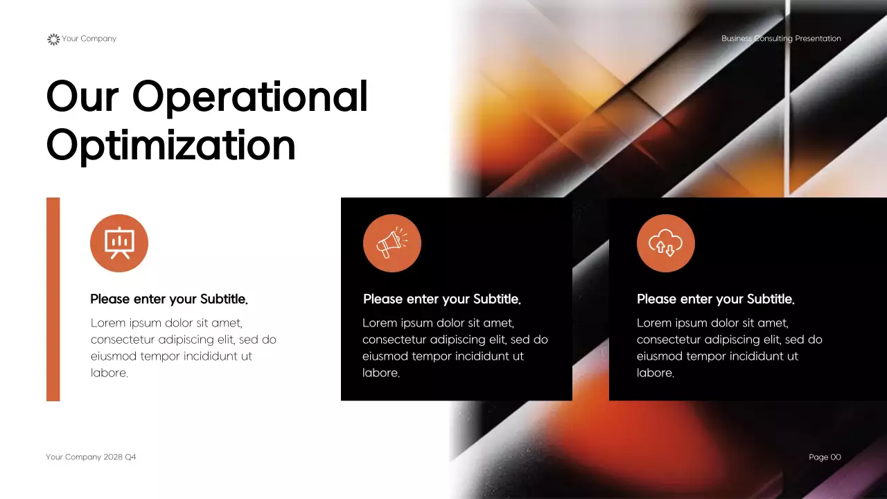 Black Modern Geometric Business Consulting Presentation