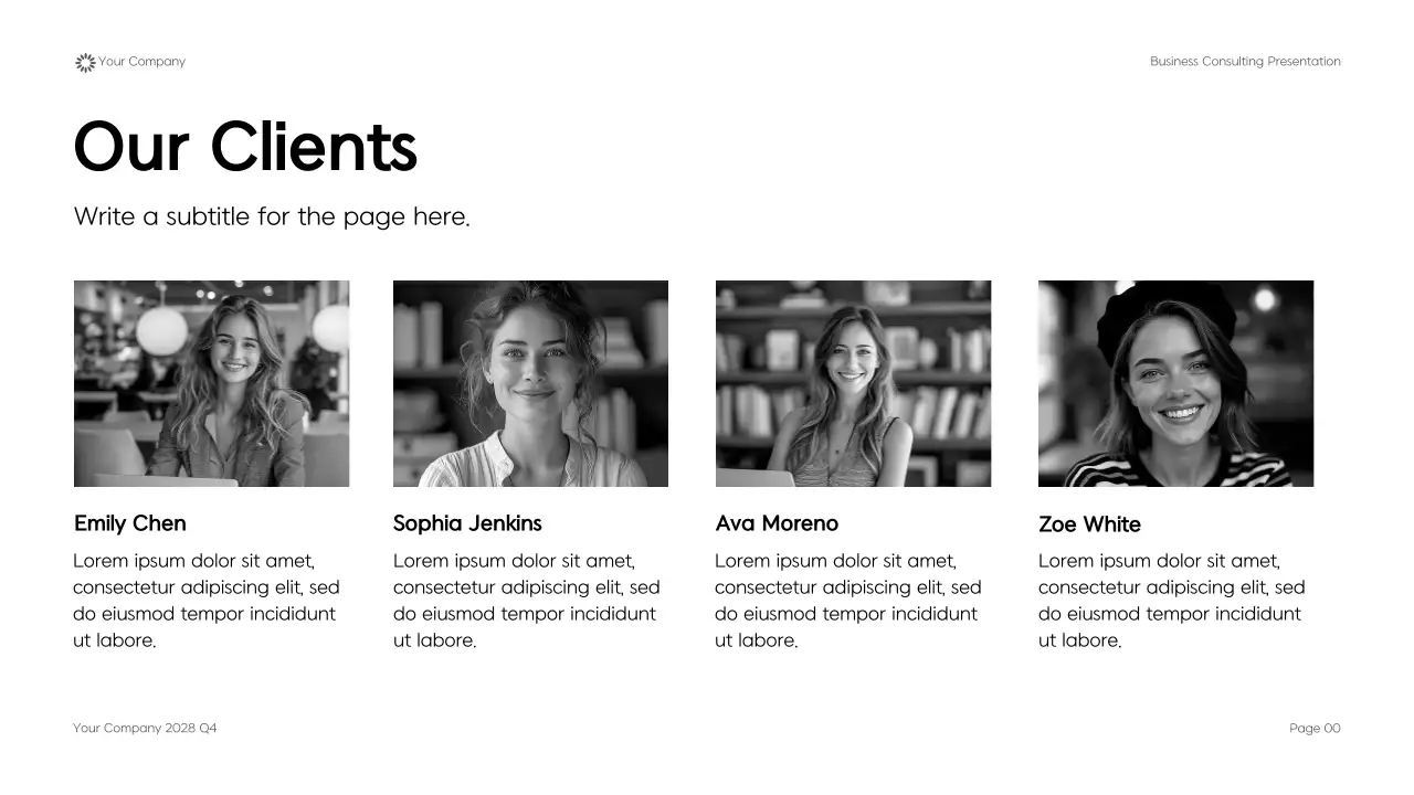 Black Modern Geometric Business Consulting Presentation