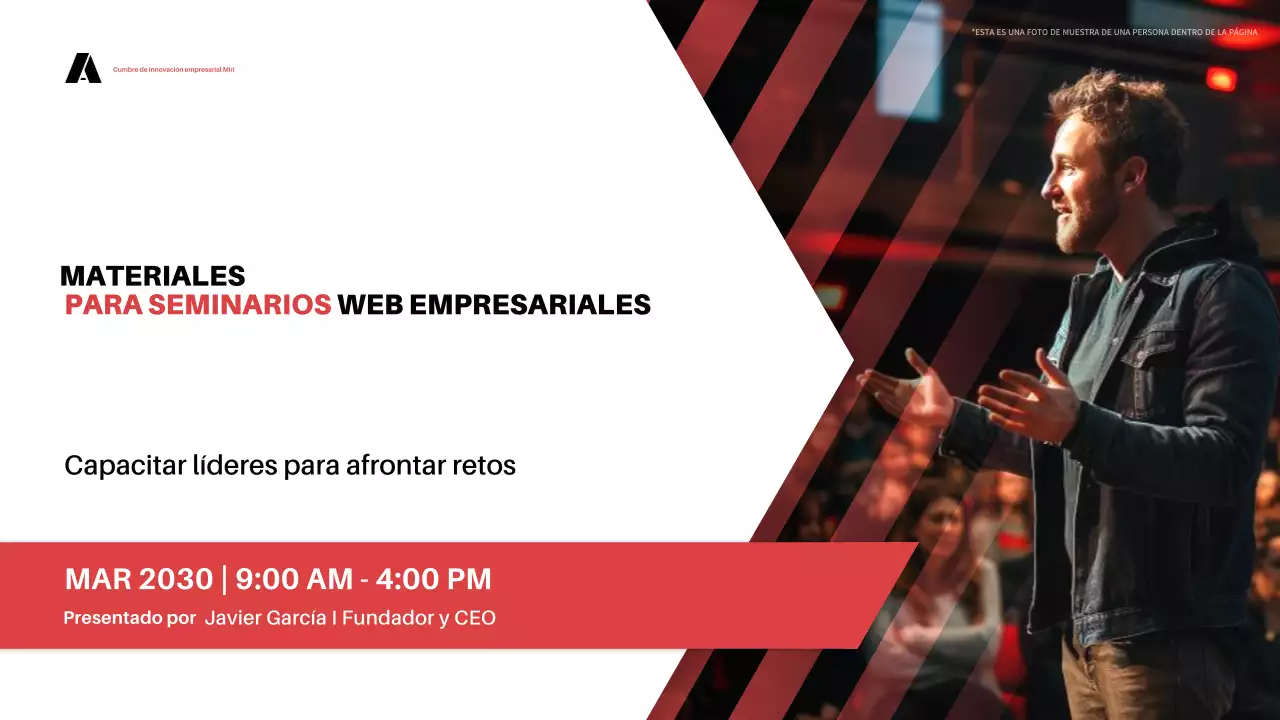 anuncio del seminario web de red professional business